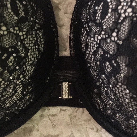 Beyond Sexy Black Lace & Rhinestones Bra - Picture 9 of 10